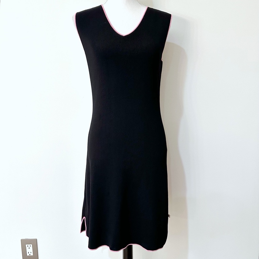 Vertigo Paris Sleeveless Sweater Knit Dress Black Size Medium
